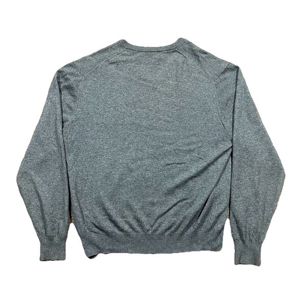 Fairway Greene Cashmere Sweater L Hong Kong Gray 100% Cashmere V Neck - Picture 3 of 9